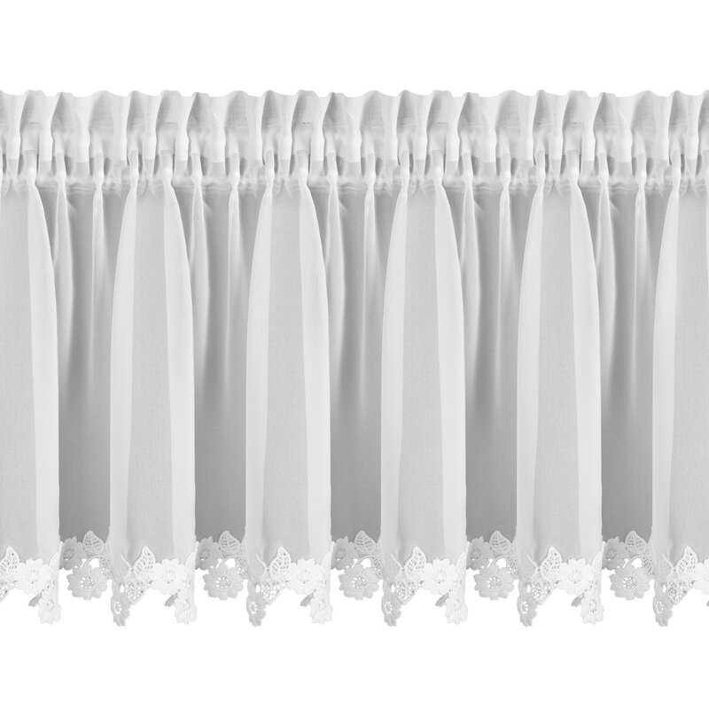 Firana gotowa Lili biała 150 x 30 cm – rozprasza światło