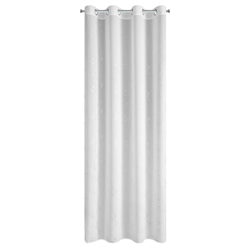 Firana gotowa IVA biała 140 X 270 CM – rozświetla wnętrze