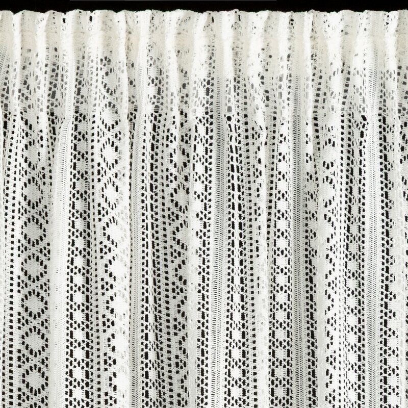 FIRANA GOTOWA LILIANA NA TAŚMIE 140 X 260 CM BIAŁY