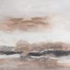 Obraz ręcznie malowany abstrakcyjny beżowy 80 X 100 CM – intryguje i inspiruje