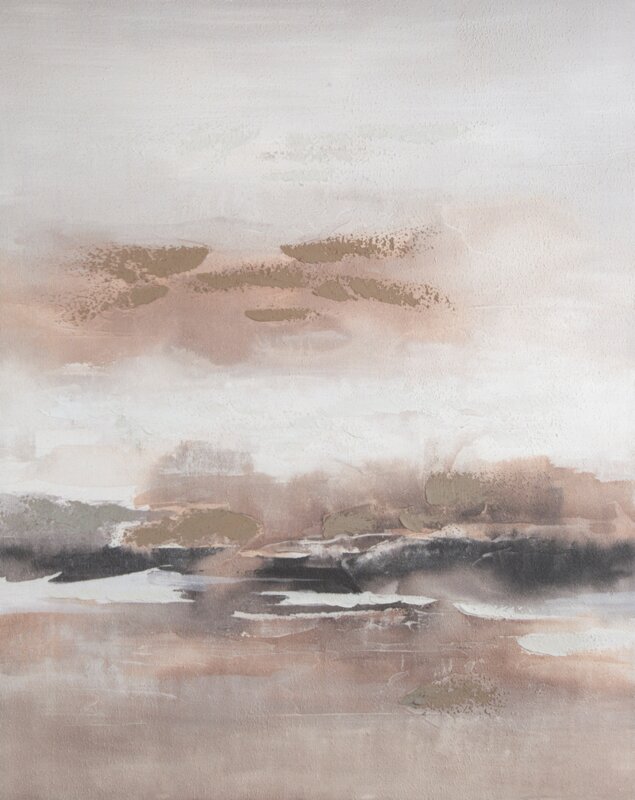 Obraz ręcznie malowany abstrakcyjny beżowy 80 X 100 CM – intryguje i inspiruje