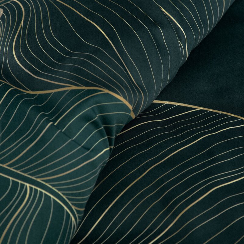 KOMPLET POŚCIELI SATYNOWEJ PREMIUM 5 180 X 200 CM TURKUSOWY