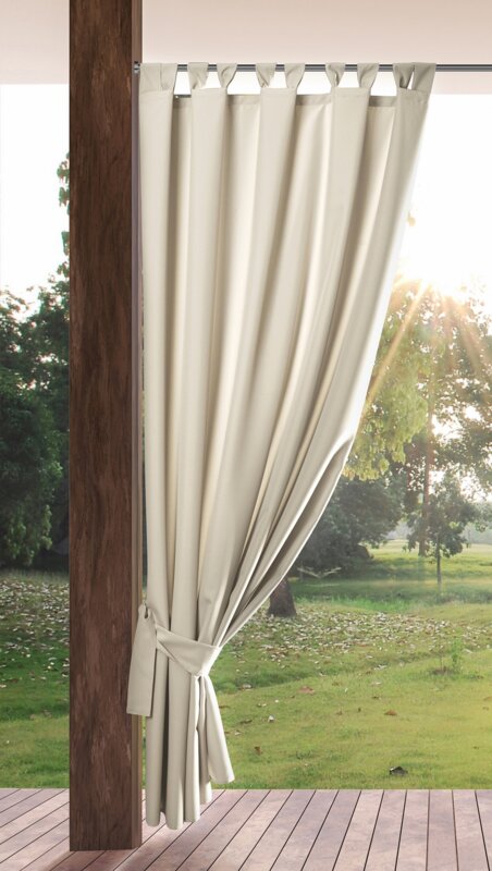 ZASŁONA GOTOWA GARDEN NA SZELKACH 155 X 260 CM JASNOBEŻOWY