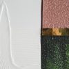 Obraz ręcznie malowany Abstrakcyjny geometryczny biały 80 X 80 CM – świeży akcent wnętrza