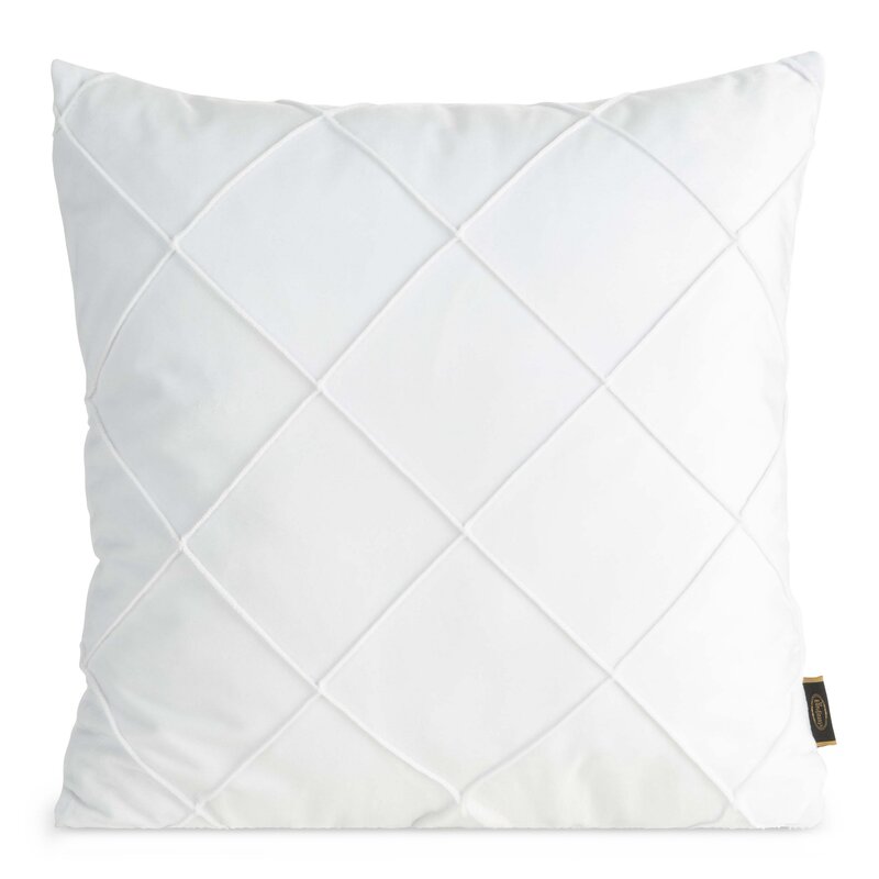 Poszewka velvet Nala biała 45 x 45 cm – dodaje przytulności