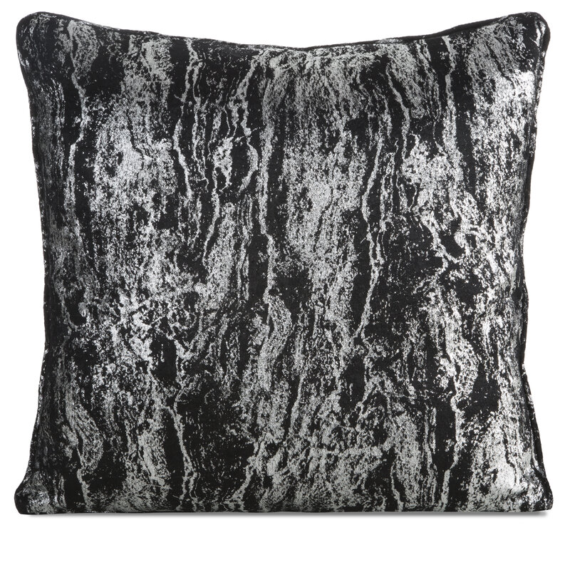 Poszewka dekoracyjna Elise czarna 45 x 45 cm – doda blasku wnętrzu