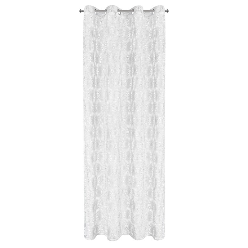 Firana gotowa Rozi biała 140 x 250 cm – rozświetla wnętrze
