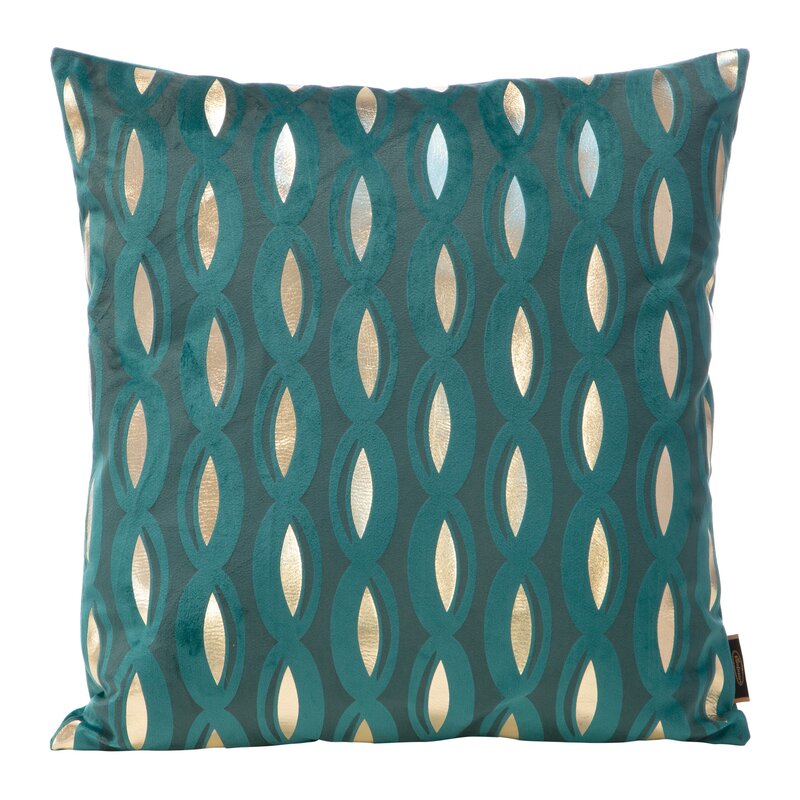 Poszewka Blink turkusowa 45 x 45 cm – doda blasku wnętrzu