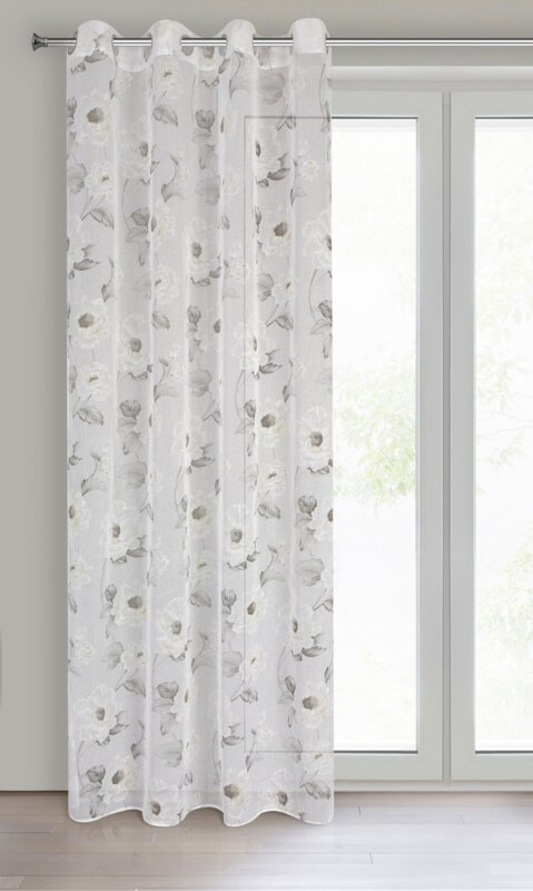 Firana gotowa Bessy biała 140 X 250 CM – delikatnie rozprasza światło