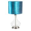 Lampa stołowa Kim turkusowa fi 32 x 61 cm – tworzy przytulną atmosferę