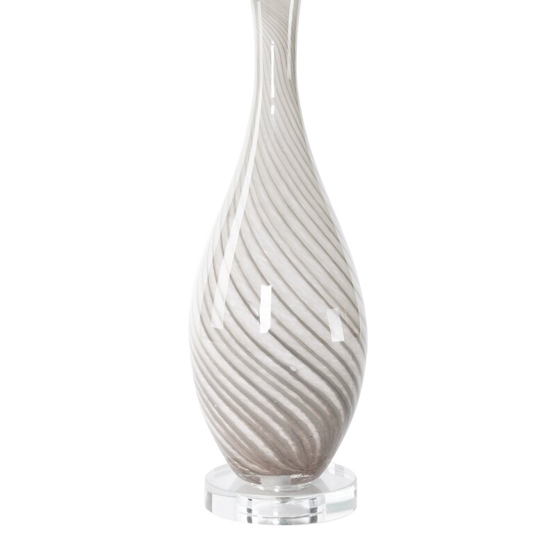 Lampa stojąca Megi czarna O 32 x 73 cm – subtelne doświetlenie