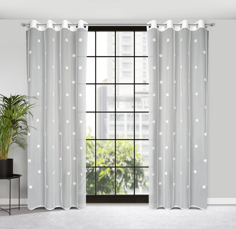 Zasłony gotowe Elsa biały 140 x 250 cm – dodaje przestrzeni