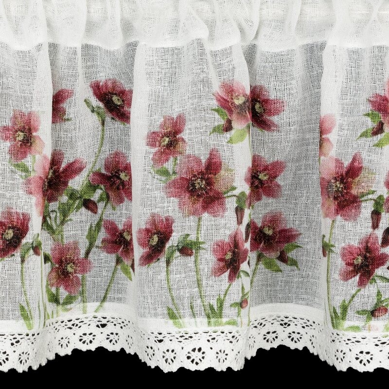 Firana gotowa ISA biała 150 x 60 cm – do kuchni i jadalni