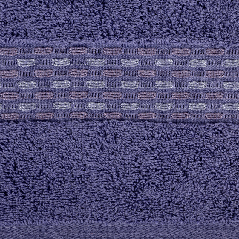 Ręcznik żakard RIVA fioletowy 70 x 140 cm – miękki i chłonny