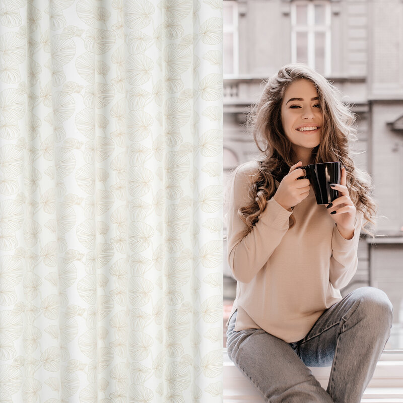 Zasłona gotowa biała 140 x 300 cm – subtelnie rozświetla wnętrze