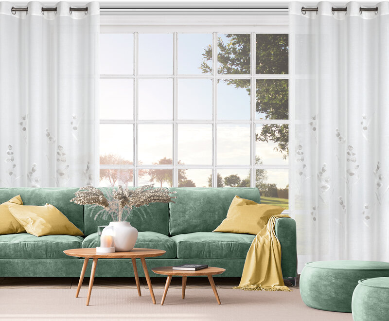 Firana gotowa Isabel biała 140 x 250 cm – rozprasza światło