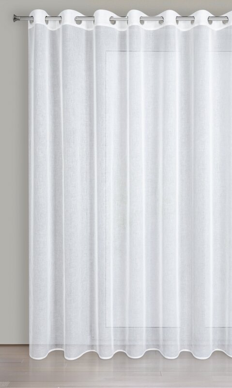 Firana gotowa Lana biała 350 X 250 cm – rozjaśnia wnętrze