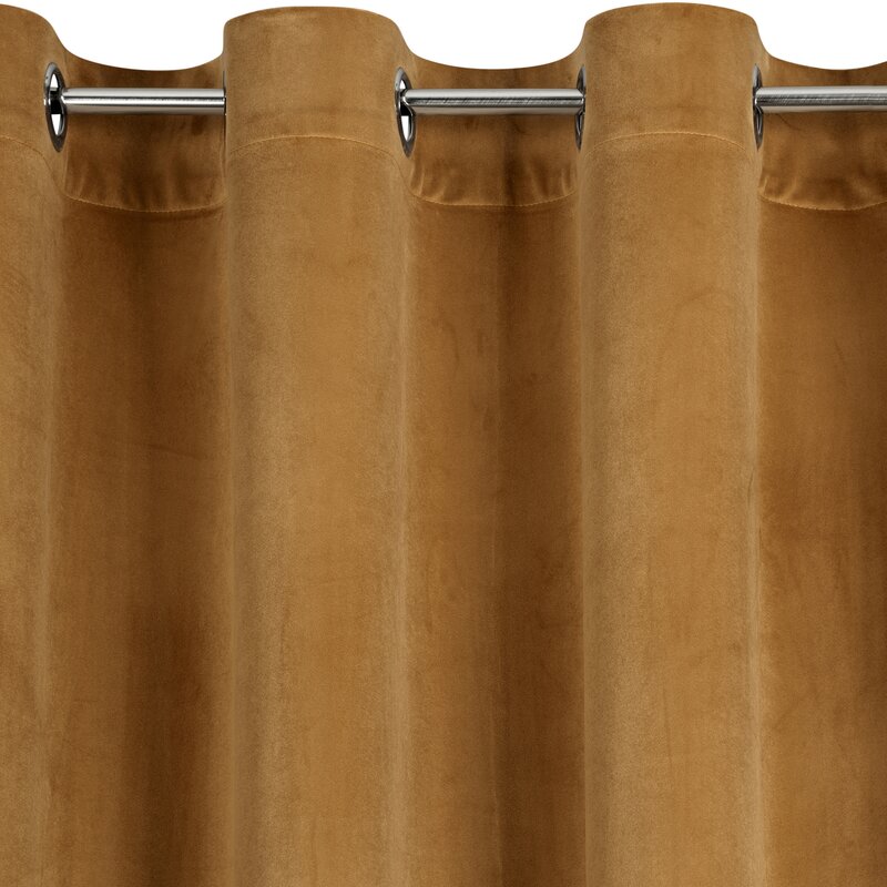 Zasłona gotowa Rosa miodowa 140 x 250 cm – zaciemnia pomieszczenie