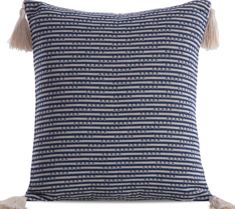 Poszewka boho granatowa 45 x 45 cm – stylowy dodatek
