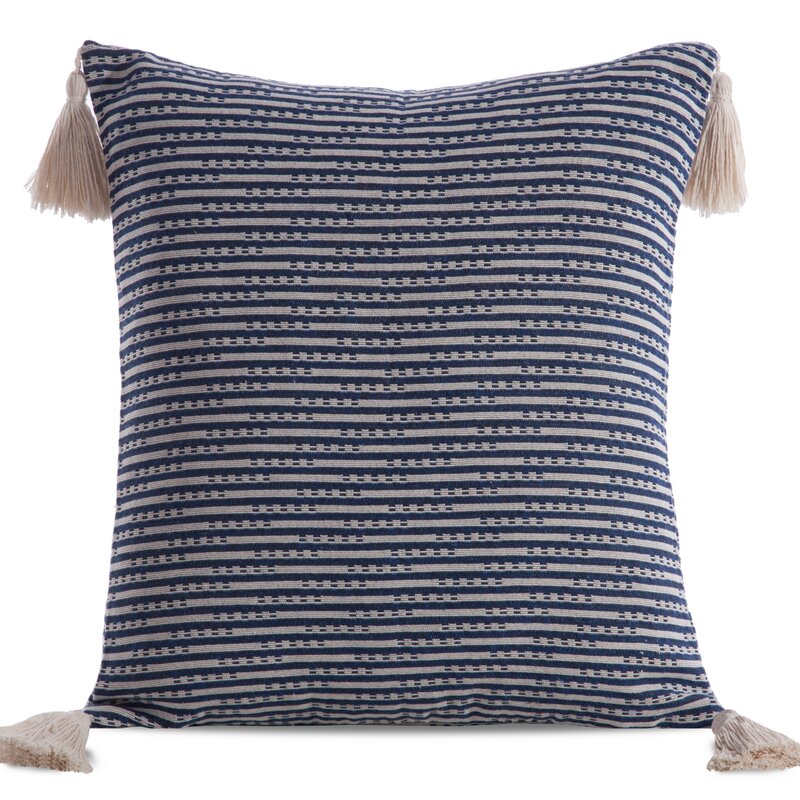 Poszewka boho granatowa 45 x 45 cm – stylowy dodatek