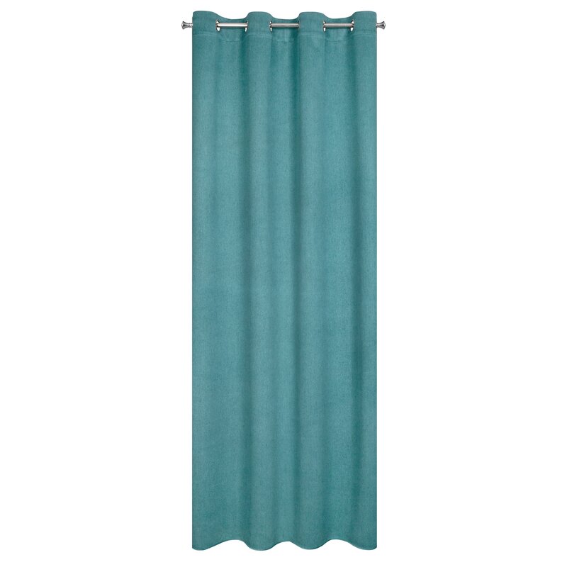 Zasłona gotowa Carlo ciemnoturkusowa 135 x 250 cm – zaciemniająca sypialnię