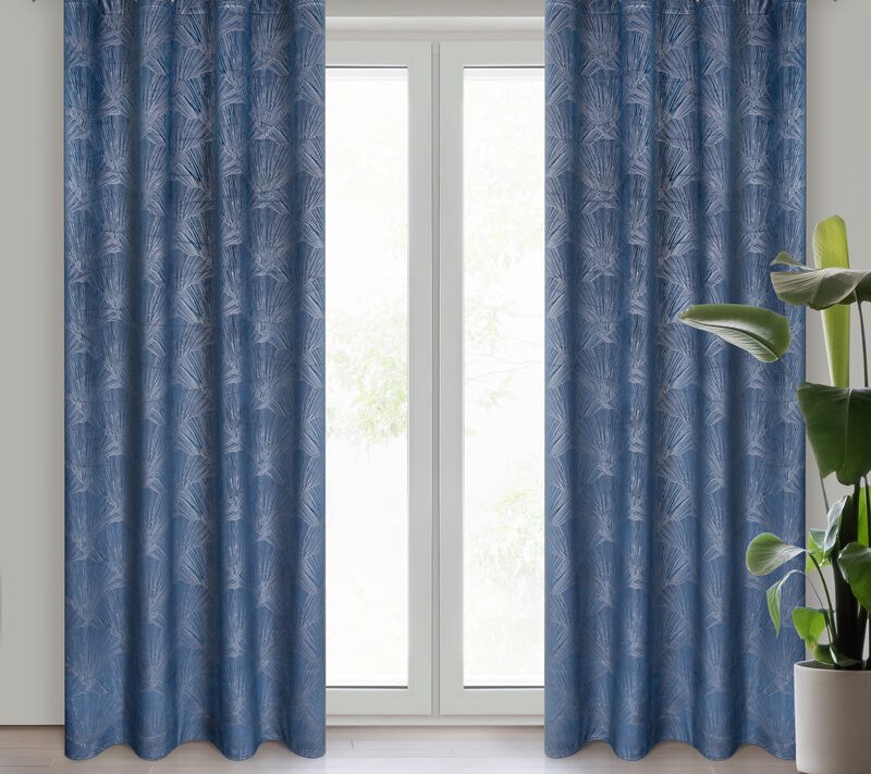 Zasłona gotowa Pierre Cardin granatowa 140 x 250 cm – zaciemnia pomieszczenie