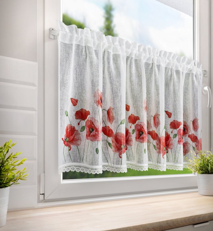 FIRANA GOTOWA MARI NA TAŚMIE 150 X 60 CM BIAŁY