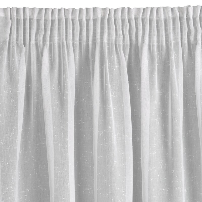 Firana gotowa na taśmie Angela biała 300 X 145 CM – rozjaśnia wnętrze