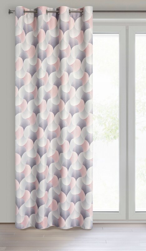 Zasłona gotowa szara 140 x 250 cm – zaciemnia pomieszczenie