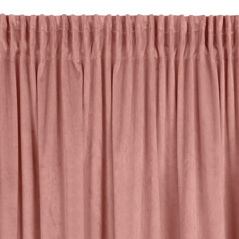 Zasłona gotowa Pierre ciemnoróżowa 140 x 300 cm – zaciemnienie i intymność