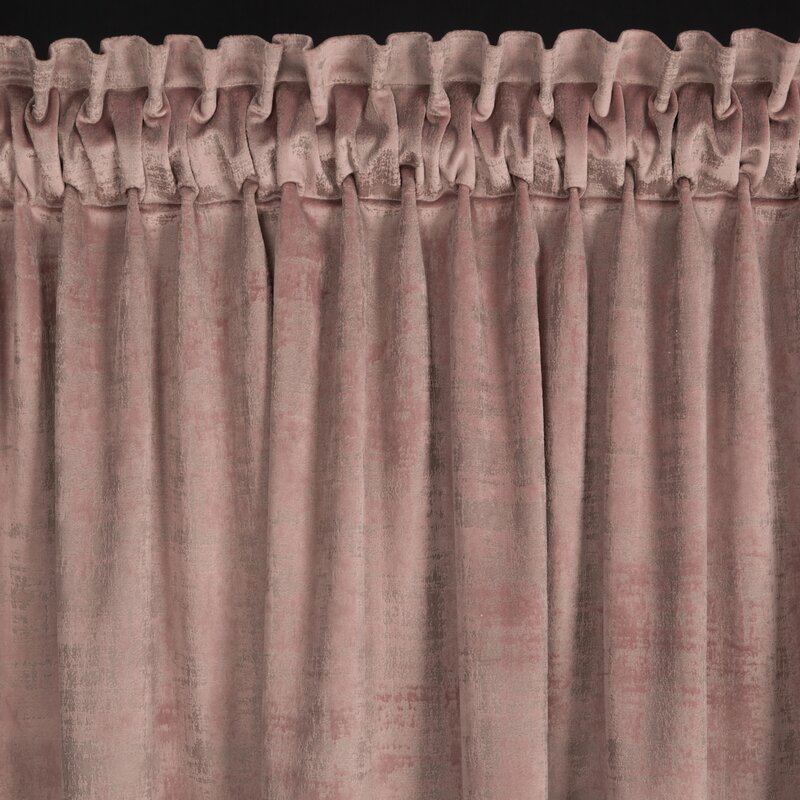 Zasłona gotowa pudrowy róż 140 x 270 cm – doda ciepła wnętrzu