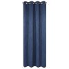 Zasłona gotowa Rossie granatowa 140 x 250 cm – zaciemniająca sypialnię