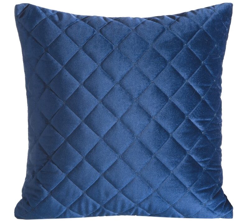 Poszewka velvet granatowa 45 x 45 cm – dodaje przytulności