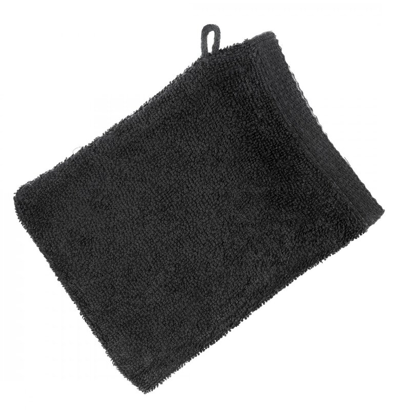 Ręcznik gładki 16 x 21 cm czarny – delikatny dla skóry