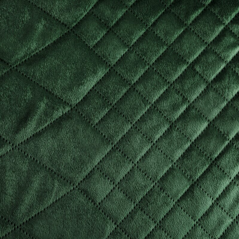 Narzuta Velvet ciemnozielona 170 x 210 cm – doda przytulności