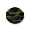 Patera szklana Ada czarna fi 21 x 2 cm – elegancka ozdoba