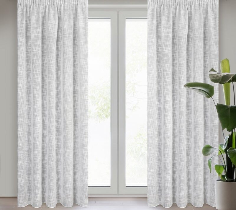 Zasłona gotowa Rubi biała 140 X 270 cm – rozświetla i odświeża wnętrze