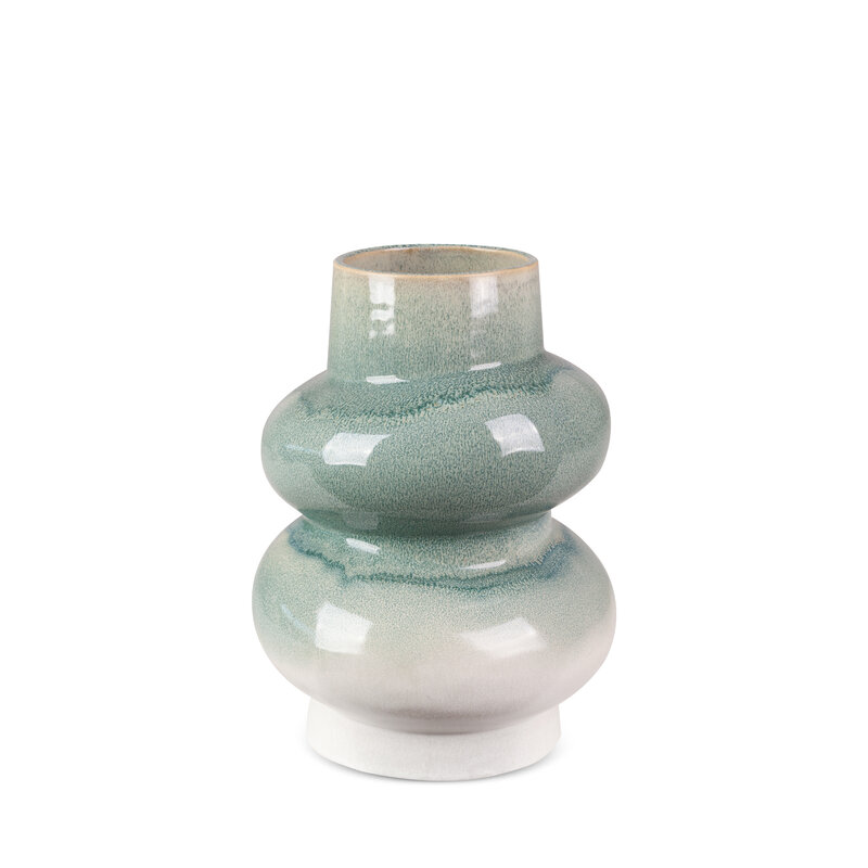 Wazon ceramiczny Liana kremowy fi 17 x 23 cm – na susze i kwiaty