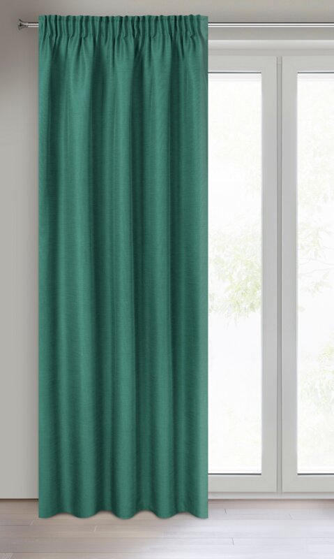 Zasłona gotowa Style zielona 140 X 270 CM – tworzy przytulny nastrój