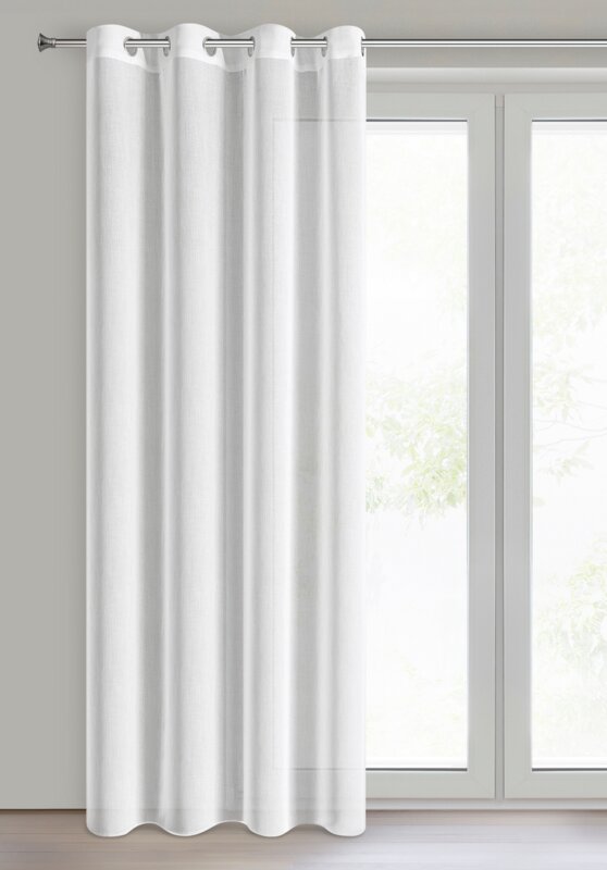 FIRANA GOTOWA LANA 140 X 250 CM BIAŁY