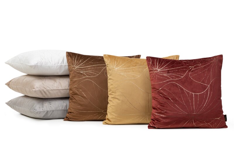 Poszewka welwet Blink biała 45 x 45 cm – dodaje elegancji