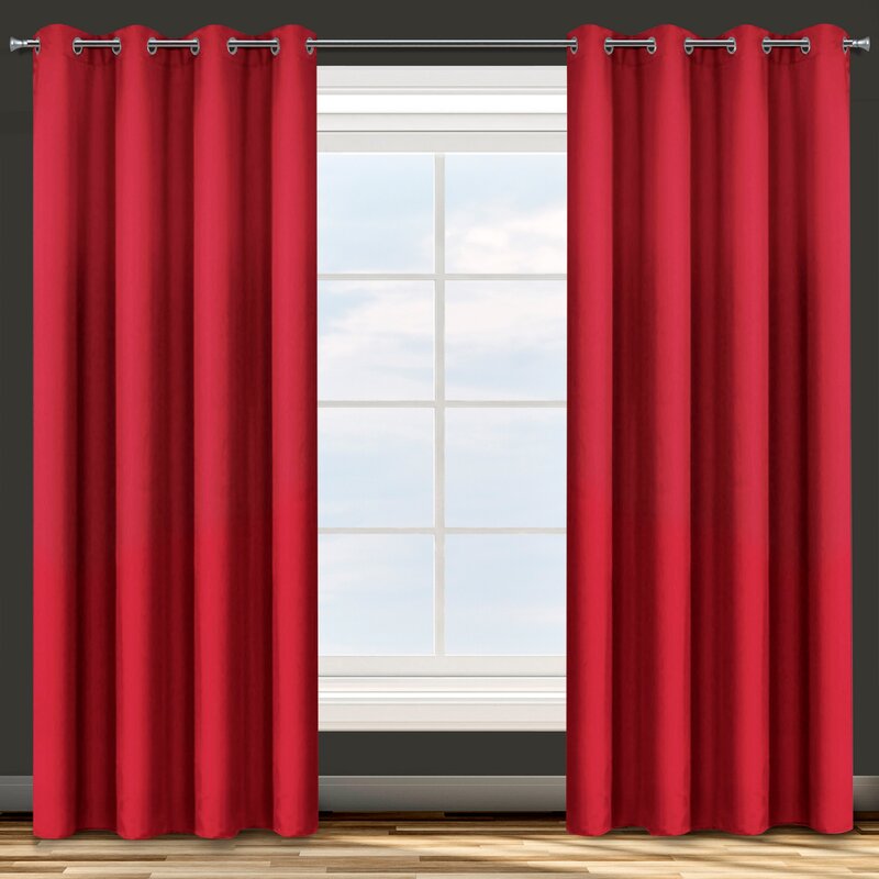 ZASŁONA GOTOWA D91 ADORE 140 X 250 CM CZERWONY