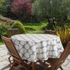 Obrus tarasowy Garden biały O 150 cm – idealny na lato