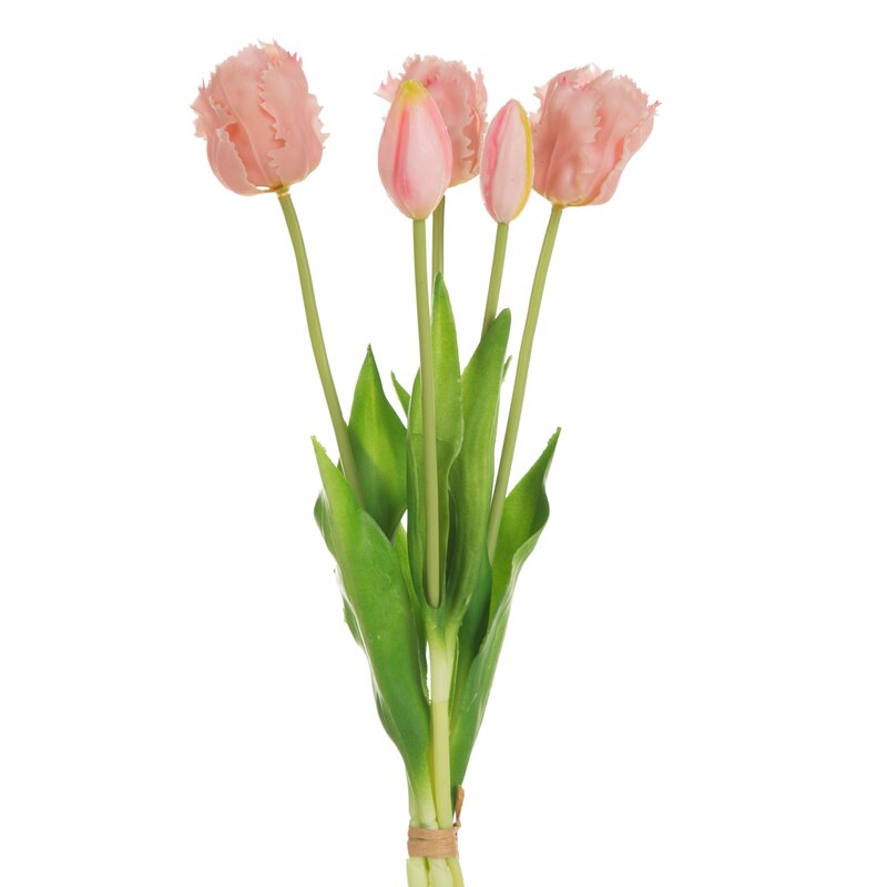 Kwiaty tulipany różowe 43 cm – wspaniała dekoracja stołu