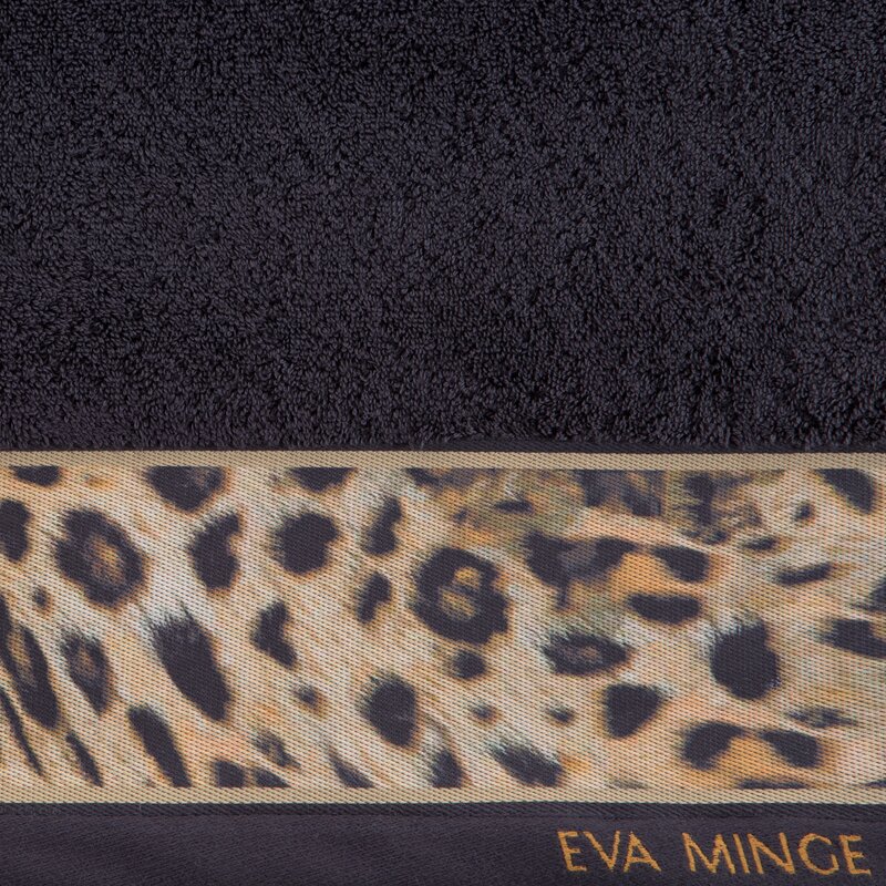 Ręcznik Eva Minge czarny 70 x 140 cm – miękki i chłonny