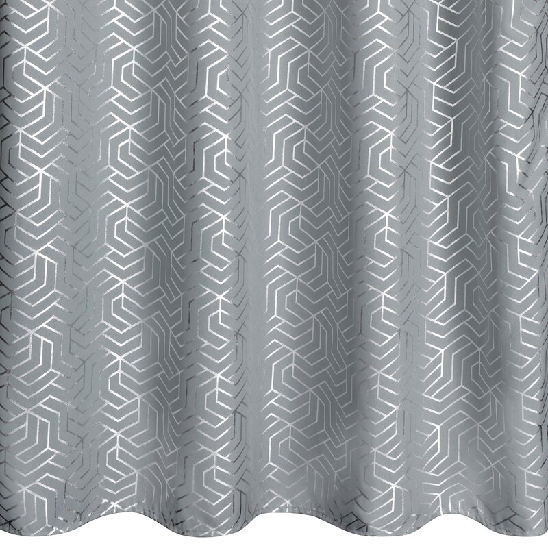 Zasłona gotowa SEMI srebrna 140 X 250 CM – rozświetla wnętrze