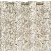 Zasłona gotowa Lucina naturalna 140 x 250 cm – z botanicznym wzorem