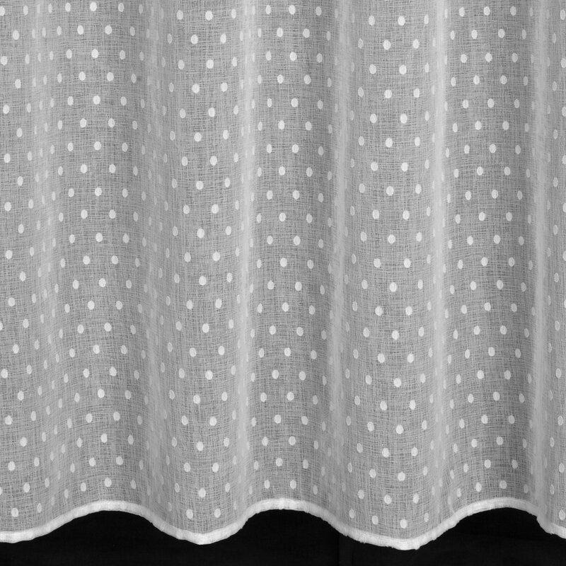 Zasłona gotowa Hania biała 140 x 250 cm – rozjaśnia wnętrze