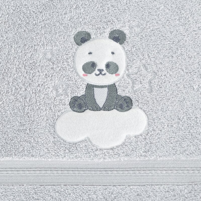RĘCZNIK DZIECIĘCY BABY63 100 X 100 CM SREBRNY