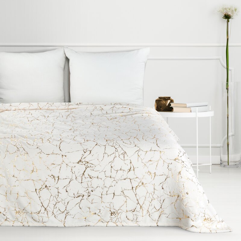 Koc flanelowy Glamo kremowy 150 x 200 cm – miękki i ciepły